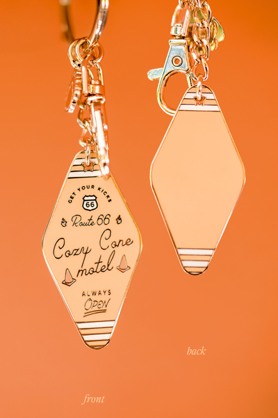 Cozy Cone Route 66 Motel Keychain – GrapeSodaClub