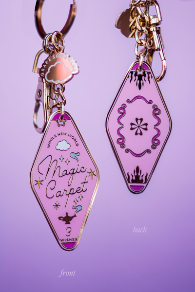 Magic Carpet Aladdin Motel Keychain – GrapeSodaClub