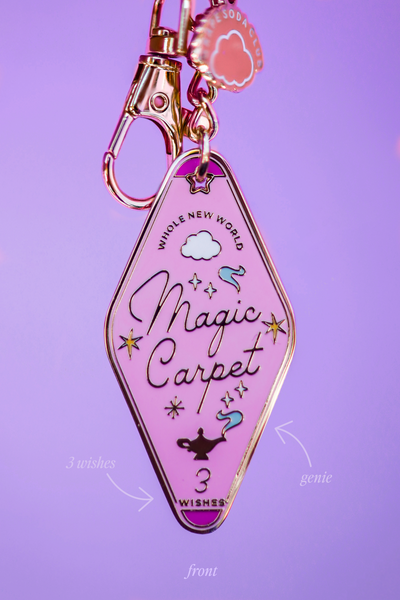 Magic Carpet Aladdin Motel Keychain – GrapeSodaClub