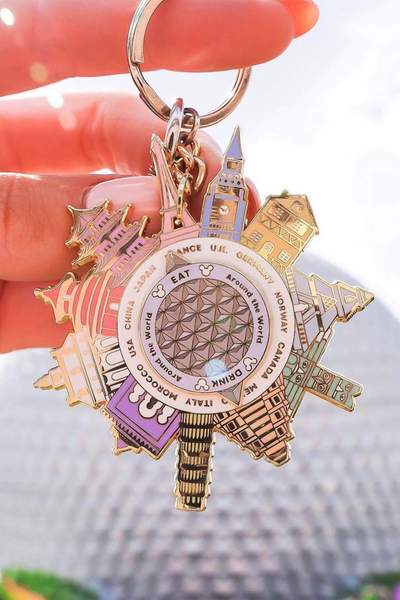 Epcot World Showcase Spinner Keychain – GrapeSodaClub