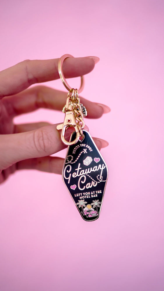 Karma Getaway Car T.S Motel Keychain