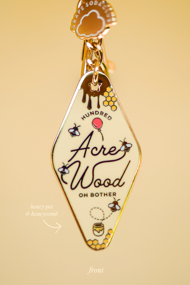 100 Acre Wood Motel Keychain