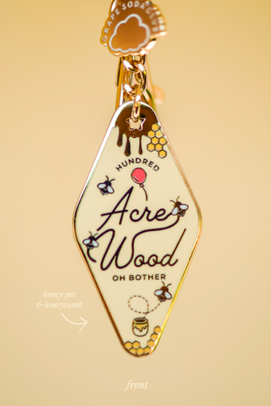 100 Acre Wood Motel Keychain
