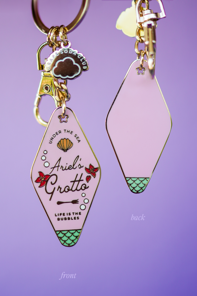 Ariel's Grotto Motel Keychain