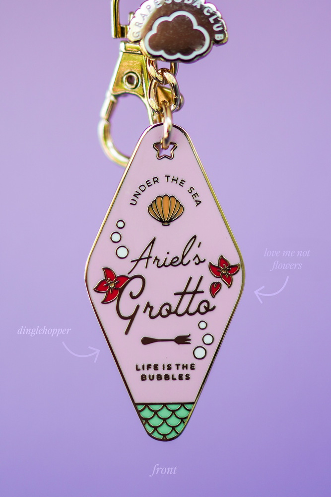 Ariel's Grotto Motel Keychain