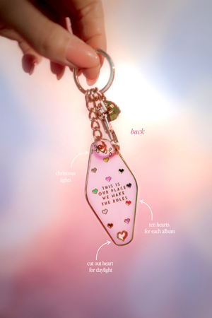 Lover House Taylor Swift Motel Keychain