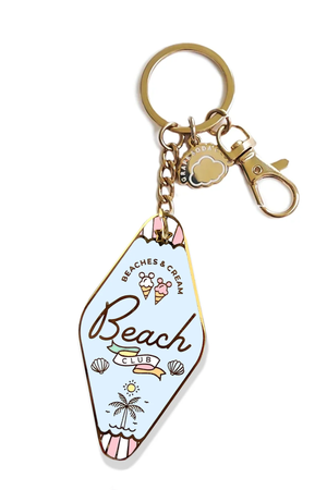 Beach Club Motel Keychain