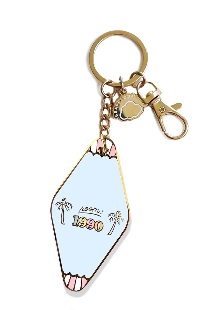 Beach Club Motel Keychain