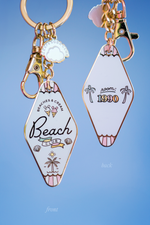 Beach Club Motel Keychain