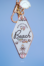 Beach Club Motel Keychain