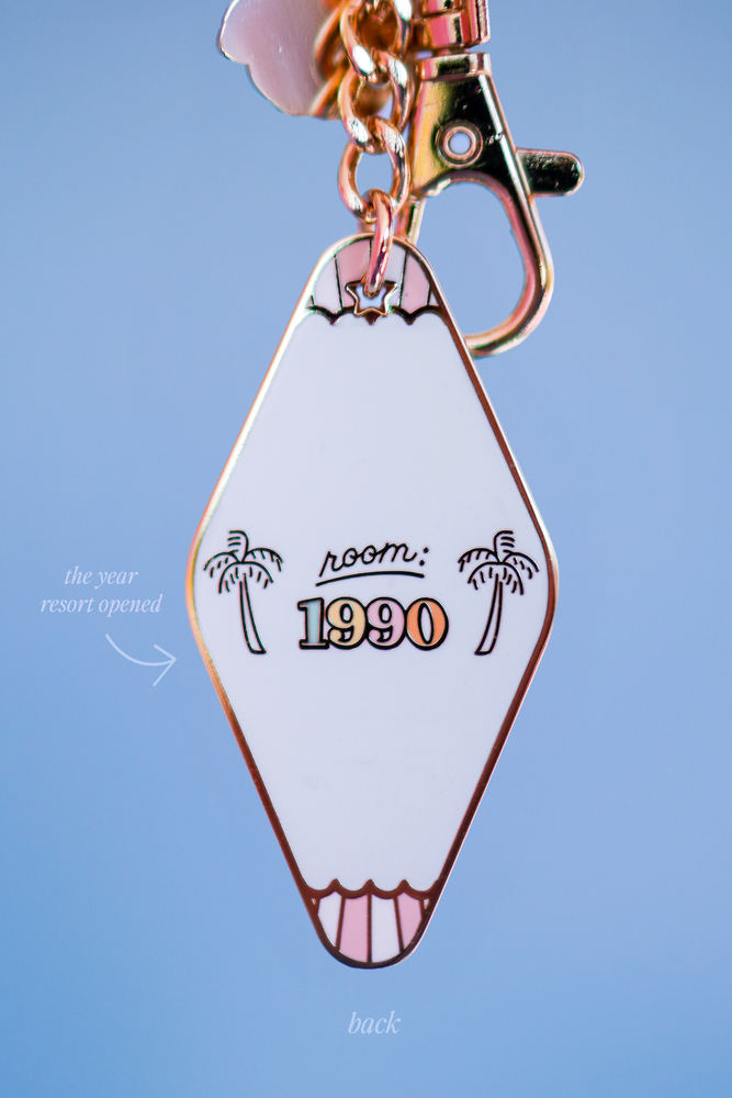 Beach Club Motel Keychain