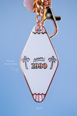 Beach Club Motel Keychain