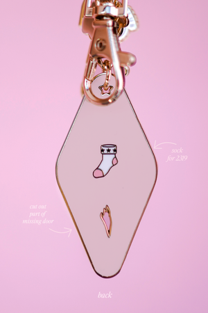 Boo's Door Motel Keychain