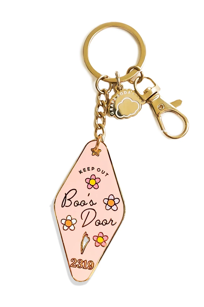 Boo's Door Motel Keychain