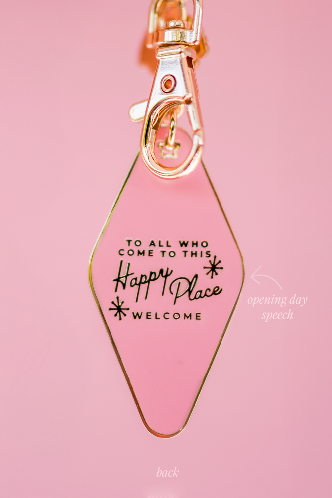 Keys to my Castle Birthday Cake Motel Keychain