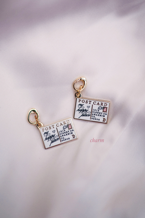 Postcard 18k Gold Charm