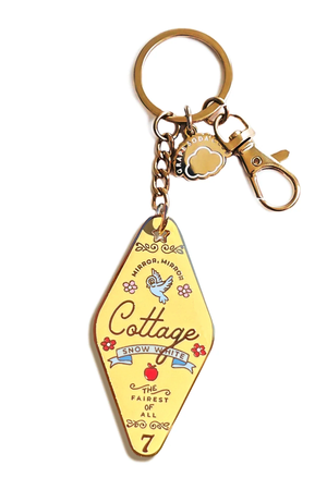 Snow White's Cottage Motel Keychain