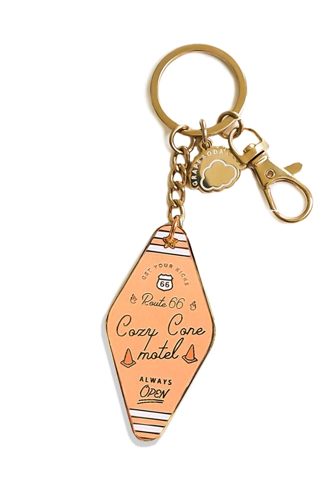 Cozy Cone Route 66 Motel Keychain