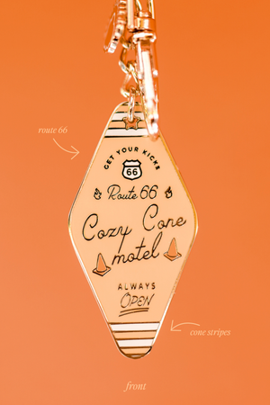 Cozy Cone Route 66 Motel Keychain