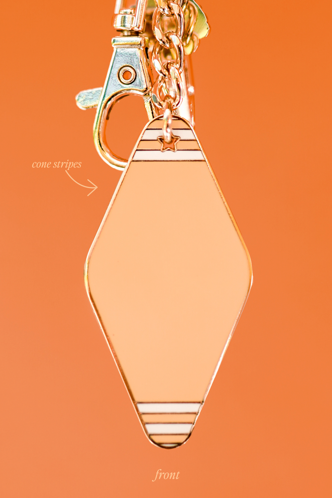 Cozy Cone Route 66 Motel Keychain