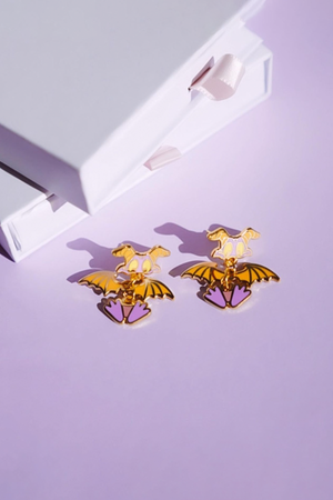 One Little Spark Gold Drop Earrings