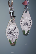 Folklore Cabin T.S Motel Keychain