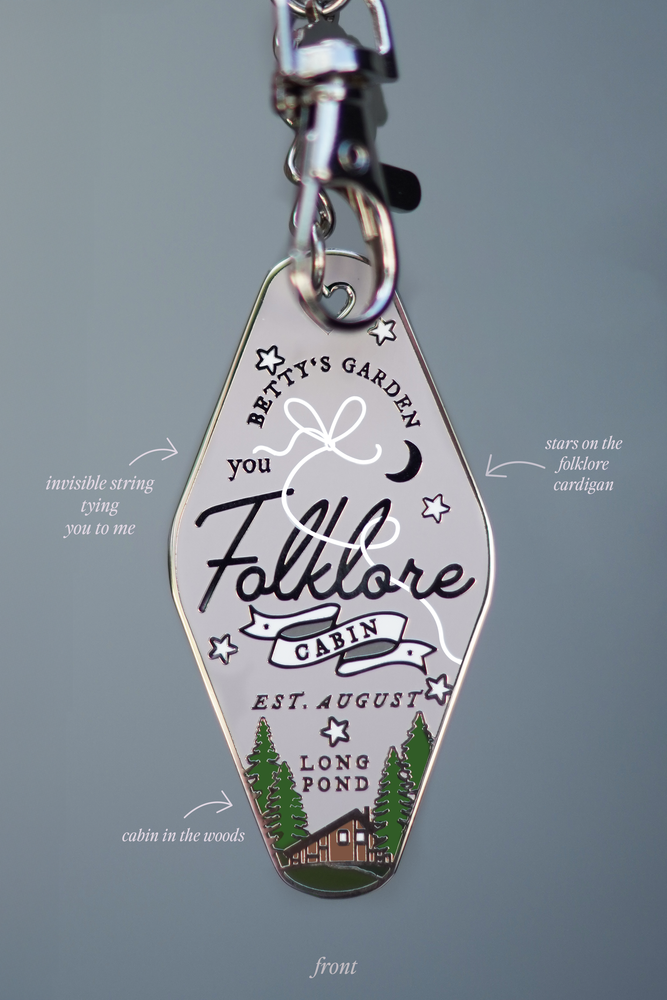 Folklore Cabin T.S Motel Keychain
