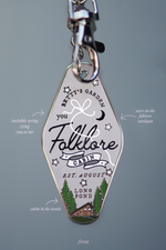 Folklore Cabin T.S Motel Keychain