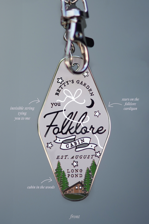 Folklore Cabin T.S Motel Keychain