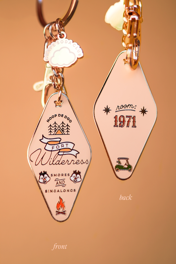 Fort Wilderness Motel Keychain