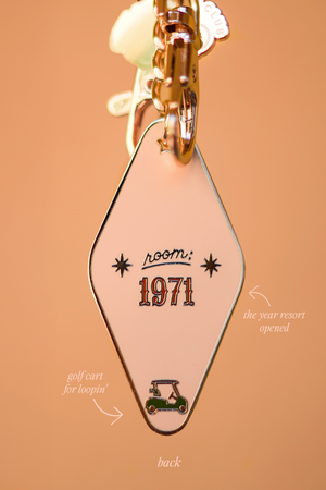 Fort Wilderness Motel Keychain