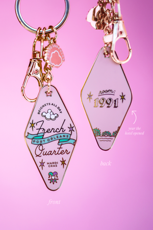 French Quarter Motel Keychain