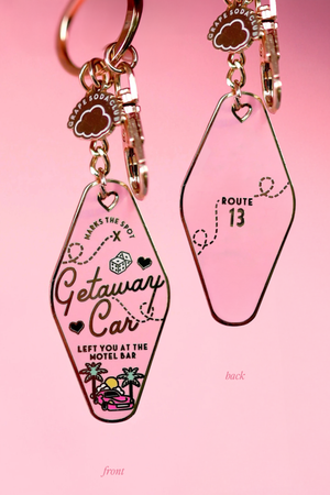 Getaway Car T.S Motel Keychain