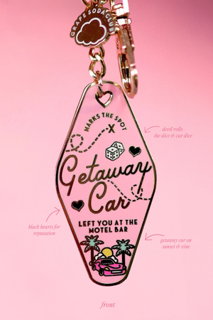 Getaway Car T.S Motel Keychain
