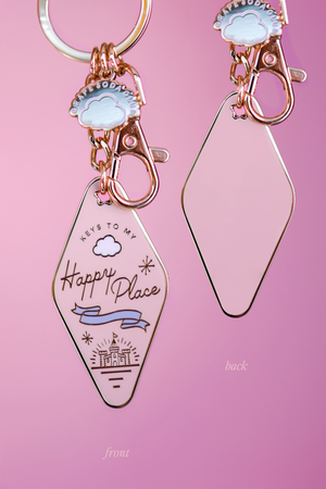 Happy Place Motel Keychain