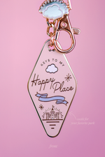 Happy Place Motel Keychain