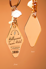 Hollywood Tower Hotel Motel Keychain