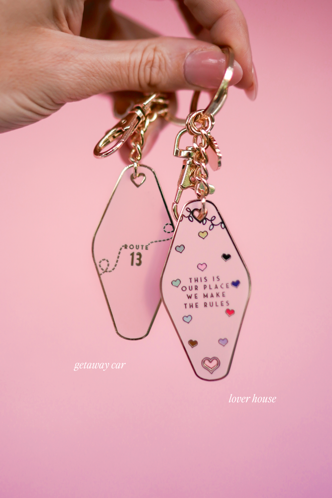 Lover House T.S Motel Keychain