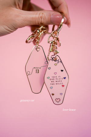 Lover House T.S Motel Keychain