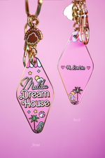 Malibu Dreamhouse Pink Motel Keychain