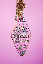 Malibu Dreamhouse Pink Motel Keychain