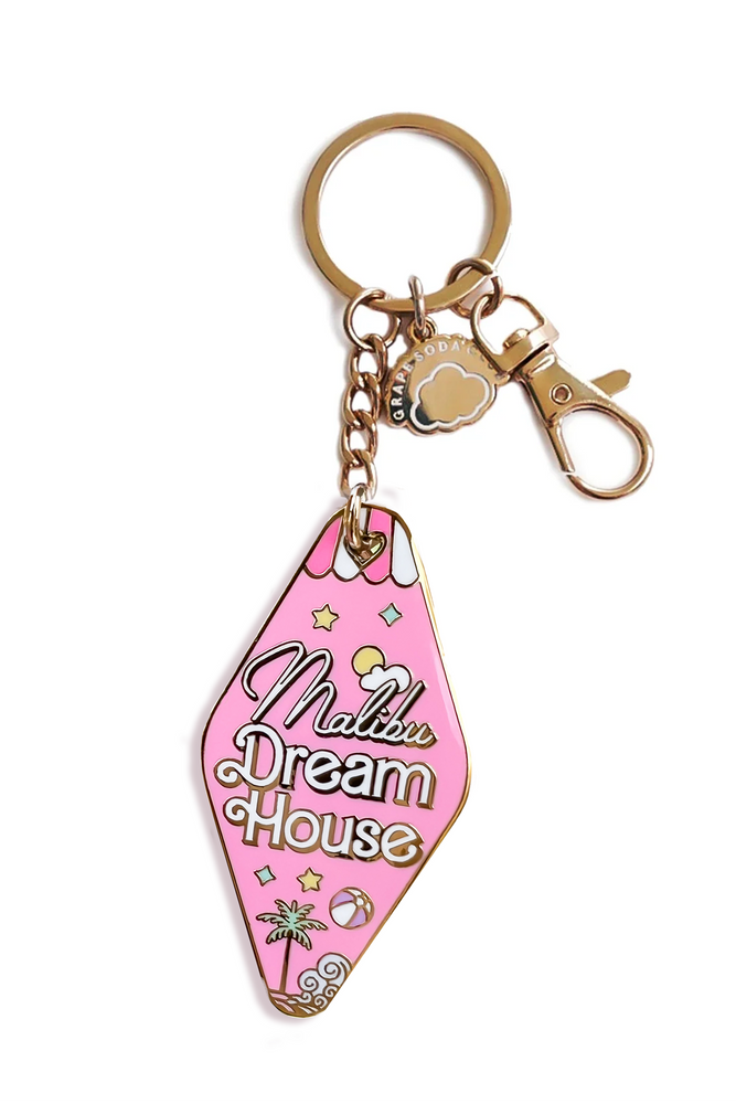 Malibu Dreamhouse Pink Motel Keychain