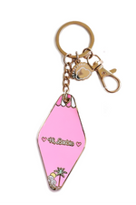 Malibu Dreamhouse Pink Motel Keychain