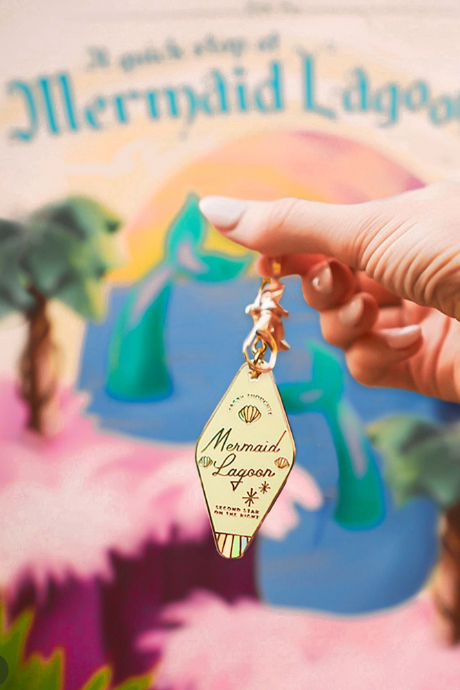 Mermaid Lagoon Neverland Motel Keychain