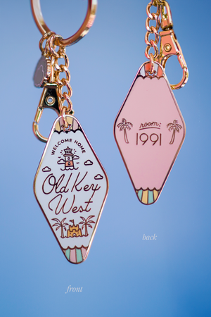 Old Key West Motel Keychain