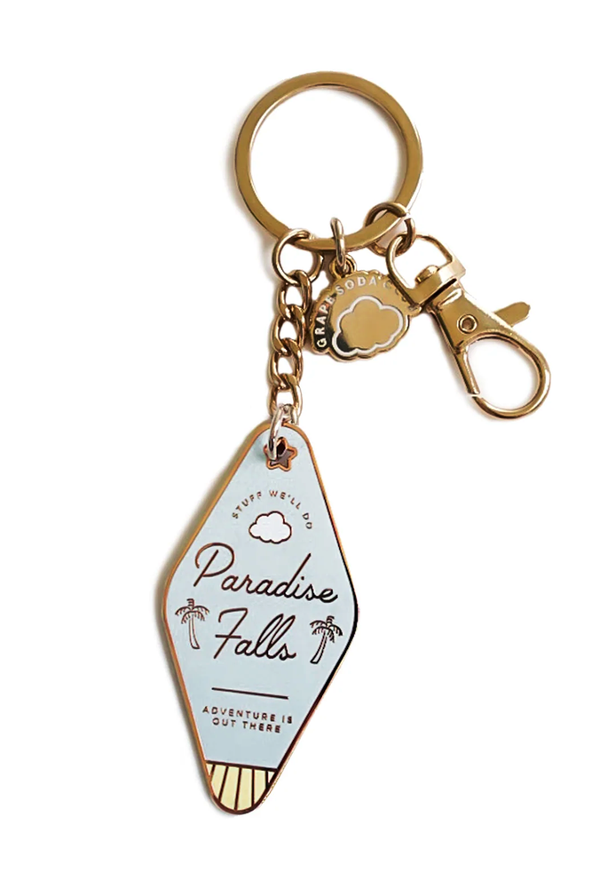 Paradise Falls Motel Keychain