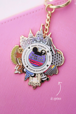 Four Parks Spinner Keychain & Pin