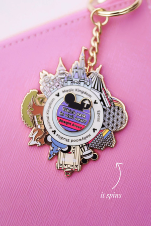 Four Parks Spinner Keychain & Pin