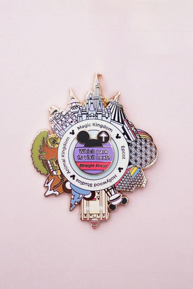 Four Parks Spinner Keychain & Pin