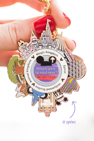 Four Parks Spinner Keychain & Pin